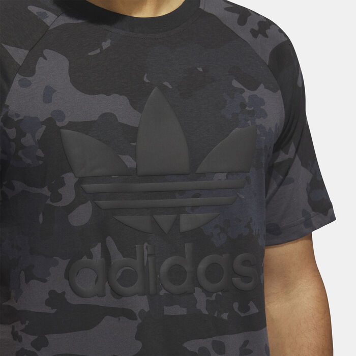 adidas Originals Men's Camo Trefoil T-Shirt Black adidas Originals Men's Camo Trefoil T-Shirt Black image number 3