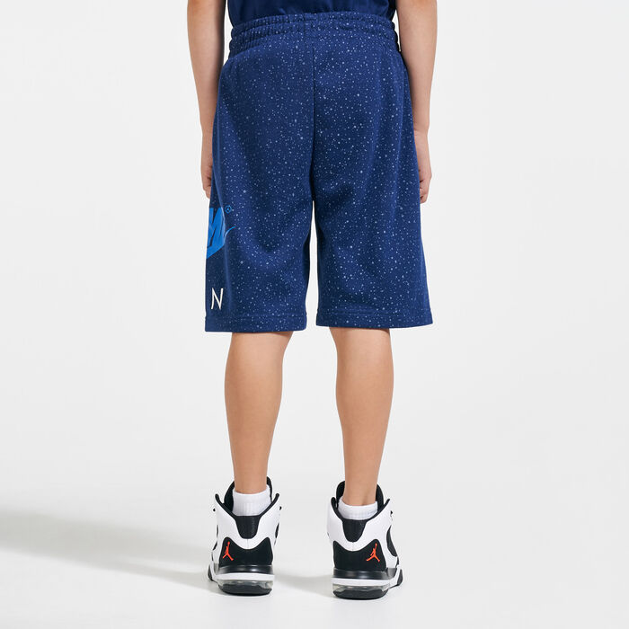 Jordan Kids' Jumpman Speckle Allover Print Shorts (Older Kids) Blue image number 1