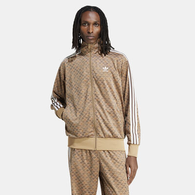 adidas Originals Men's Firebird Classic Mono Track Top Brown
