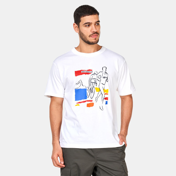 New Balance Men's NB Athletics Graphic T-Shirt White New Balance Men's NB Athletics Graphic T-Shirt White image number 0