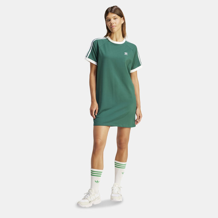adidas Originals Women's Raglan Dress Green adidas Originals Women's Raglan Dress Green image number 0