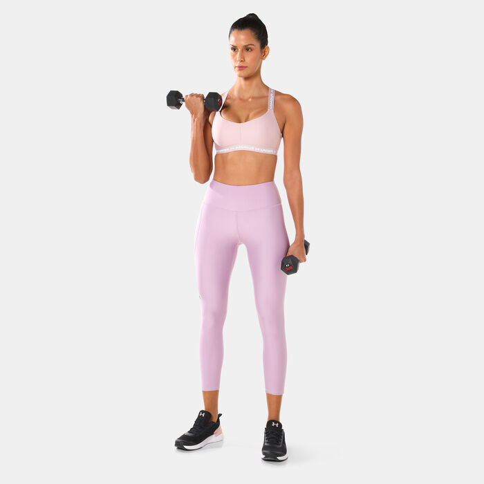 Under Armour Women's Crossback Sports Bra Pink Under Armour Women's Crossback Sports Bra Pink image number 2