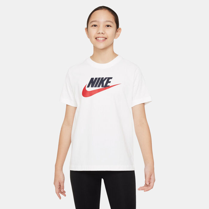 Nike Kids' Sportswear T-Shirt (Older Kids) White Nike Kids' Sportswear T-Shirt (Older Kids) White image number 0