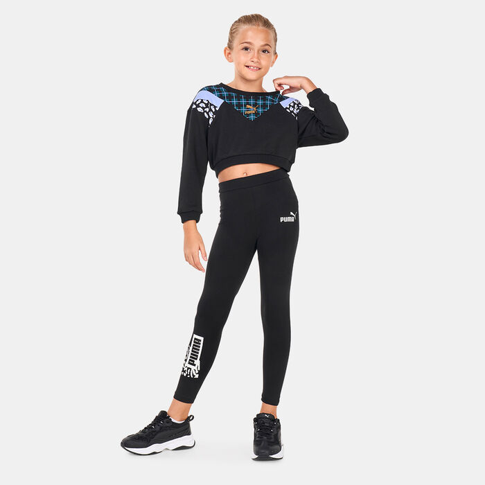 PUMA Kids' Classics '90s Prep Sweatshirt Black PUMA Kids' Classics '90s Prep Sweatshirt Black image number 2