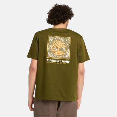 Timberland Men's Stack Camo T-Shirt Green Timberland Men's Stack Camo T-Shirt Green