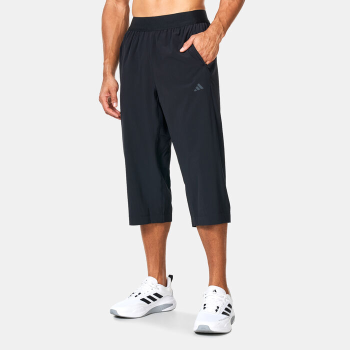 adidas Men's Yoga 3/4 Training Pants Black adidas Men's Yoga 3/4 Training Pants Black image number 0