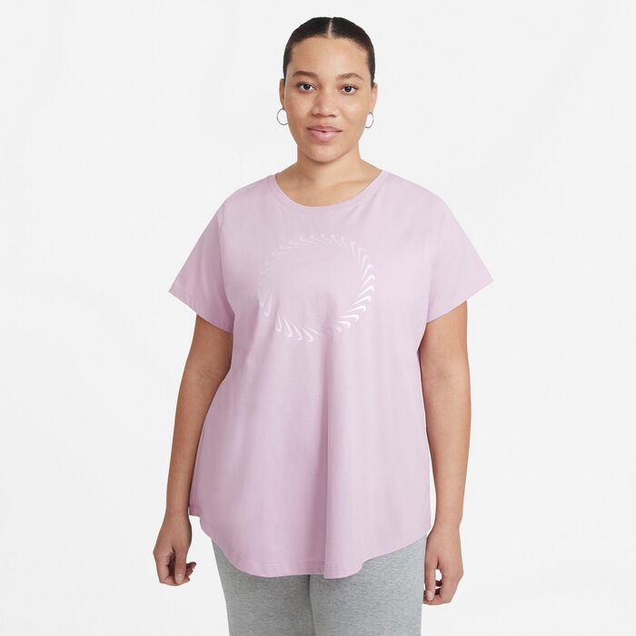 Nike Women's Sportswear Icon Clash T-Shirt (Plus Size) Purple Nike Women's Sportswear Icon Clash T-Shirt (Plus Size) Purple image number 0