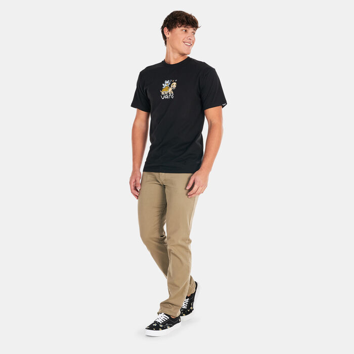 Vans Men's Buddy Check T-Shirt Black image number 2