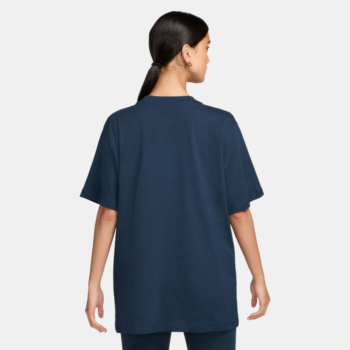 Nike Women's Sportswear Essential T-Shirt Blue Nike Women's Sportswear Essential T-Shirt Blue image number 1