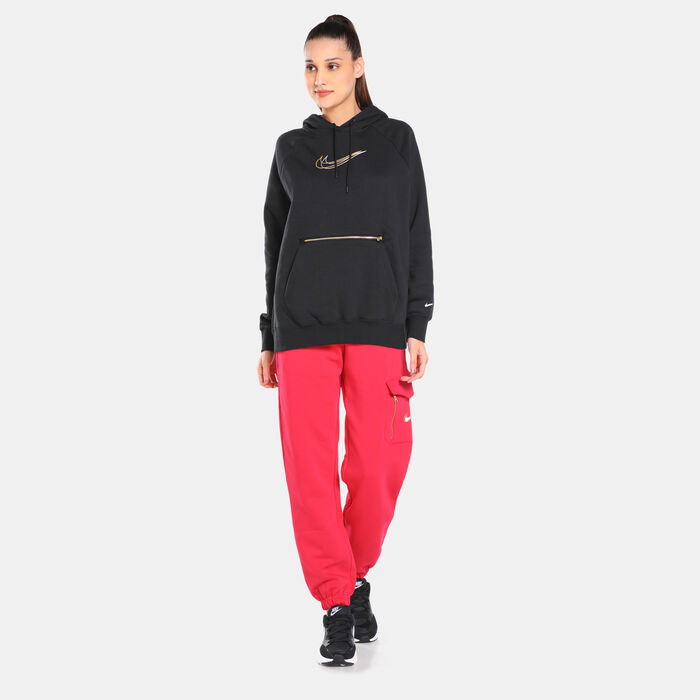 Nike Women's Sportswear Oversized Fit Dance Hoodie Black Nike Women's Sportswear Oversized Fit Dance Hoodie Black image number 2