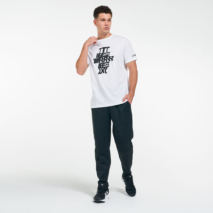 adidas Men's Terrex Hardal Logo T-Shirt White adidas Men's Terrex Hardal Logo T-Shirt White image number 2
