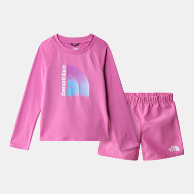 The North Face Kids' Amphibious Sun Two-Piece Set Pink