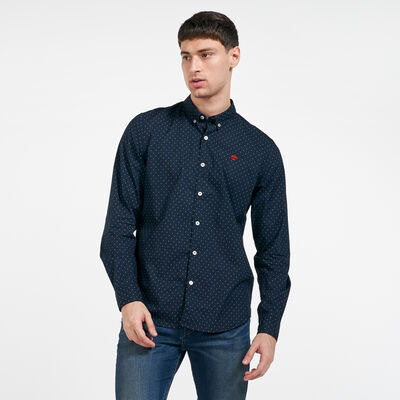 Timberland Men's Mill River Korean Shirt Blue