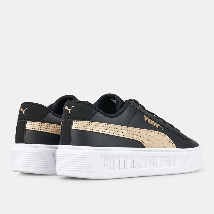 PUMA Women's Smash Platform v3 Space Metallics Shoe Black image number 2