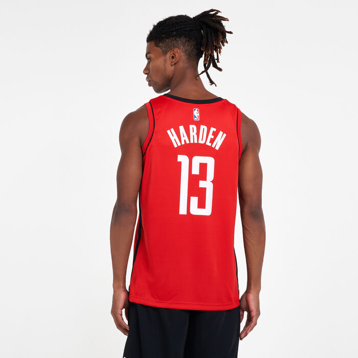 Nike Men's NBA Houston Rockets James Harden Icon Edition Swingman Jersey Red Nike Men's NBA Houston Rockets James Harden Icon Edition Swingman Jersey Red image number 1