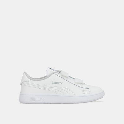 PUMA Kids' Smash V2 Leather Shoe White PUMA Kids' Smash V2 Leather Shoe White