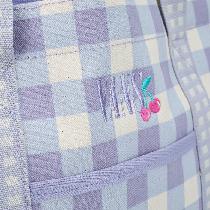 Vans Women's Mixed Up Gingham Tote Bag Purple Vans Women's Mixed Up Gingham Tote Bag Purple image number 3