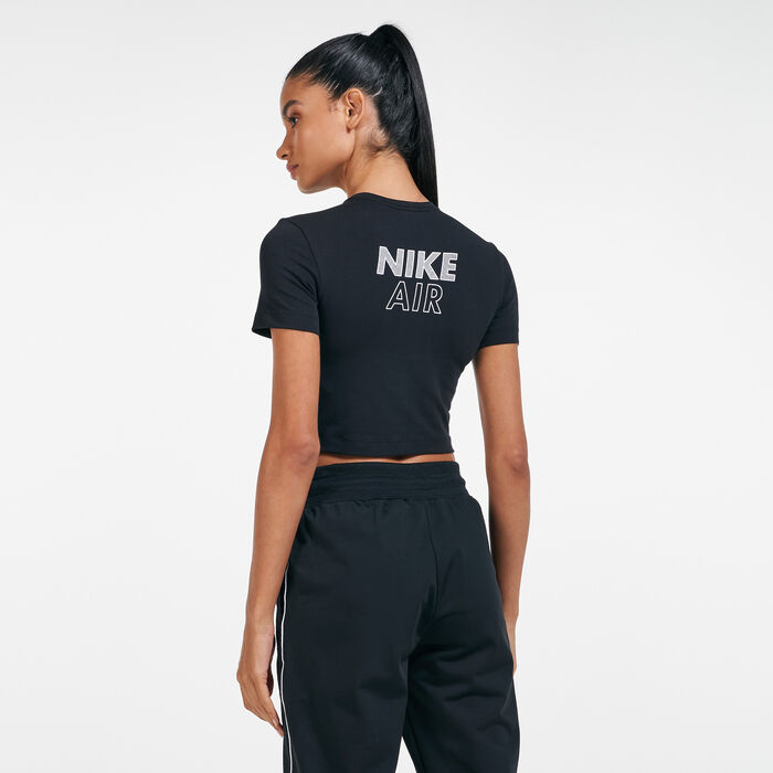 Nike Women's Air Crop Top Black image number 1
