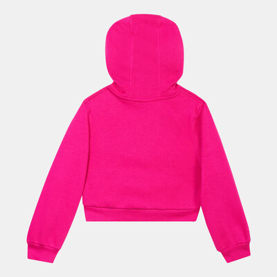 Nike Kids' Sportswear Club Fleece Crop Hoodie Pink