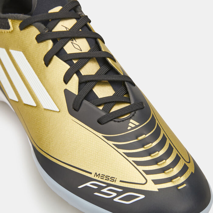 adidas Men's F50 League Messi Turf Ground Football Shoes White adidas Men's F50 League Messi Turf Ground Football Shoes White image number 4