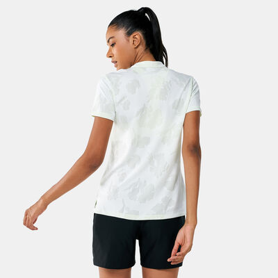 Nike Golf Women's Dri-FIT Victory Floral Polo Shirt White Nike Golf Women's Dri-FIT Victory Floral Polo Shirt White
