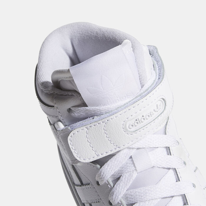 adidas Originals Kids' Forum Mid J Shoe White adidas Originals Kids' Forum Mid J Shoe White image number 4