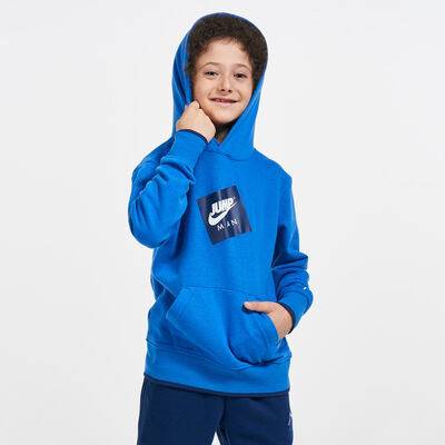 Jordan Kids' Jumpman Pullover Hoodie (Older Kids) Blue