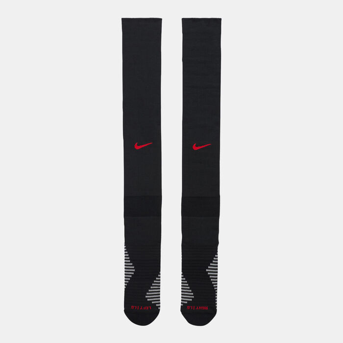 Nike FC Barcelona Strike Home/Away Football Over-The-Calf Socks Black Nike FC Barcelona Strike Home/Away Football Over-The-Calf Socks Black image number 1
