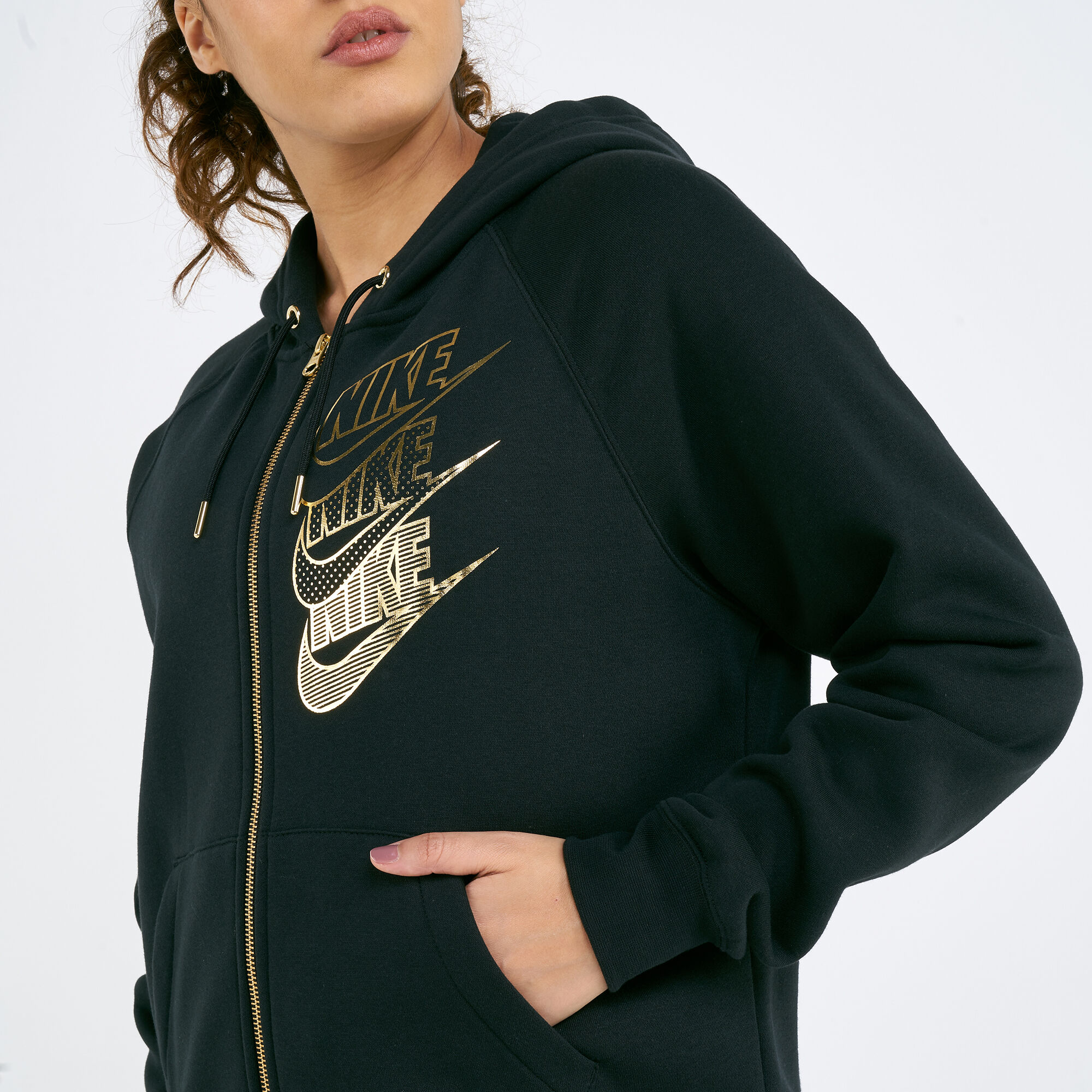 Women s Sportswear Shine Full Zip Hoodie