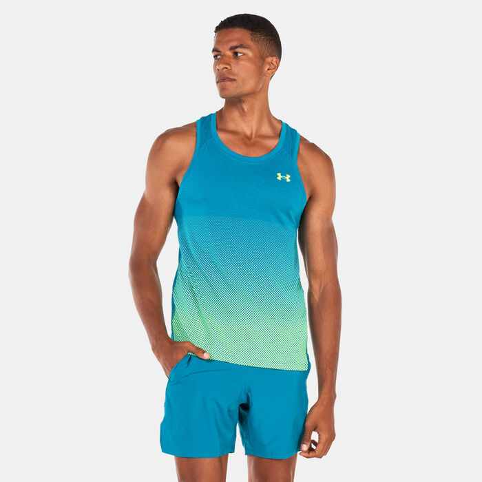 Under Armour Men's UA Streaker Wind Tank Top Green image number 0