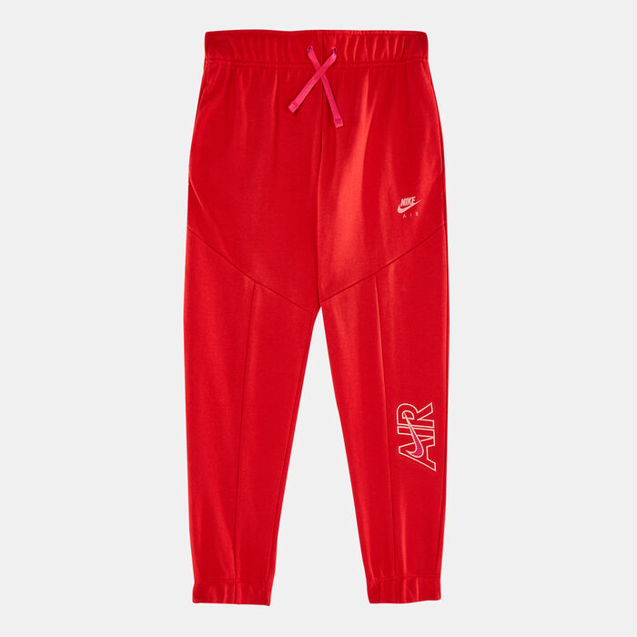 Nike Kids’ Sportswear Air French Terry Sweatpants (Older Kids) Red Nike Kids’ Sportswear Air French Terry Sweatpants (Older Kids) Red image number 0