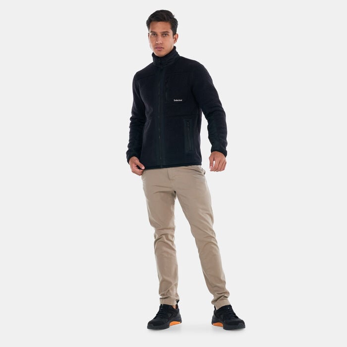 Timberland Men's Mix Media Sherpa Fleece Jacket Black Timberland Men's Mix Media Sherpa Fleece Jacket Black image number 2