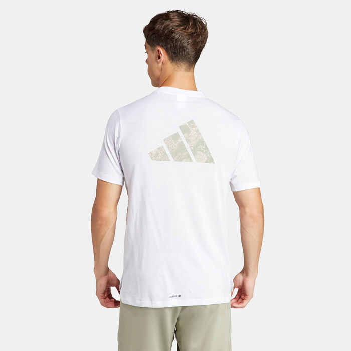 adidas Men's Logo Training T-Shirt White adidas Men's Logo Training T-Shirt White image number 1