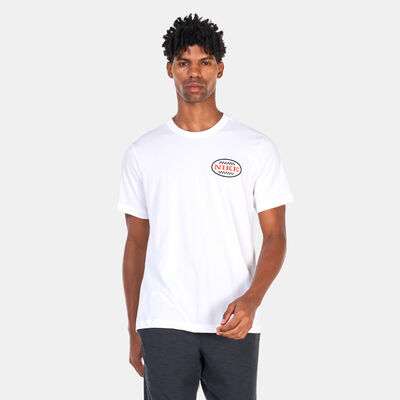 Nike Men's Body Shop Dri-FIT Fitness T-Shirt White Nike Men's Body Shop Dri-FIT Fitness T-Shirt White