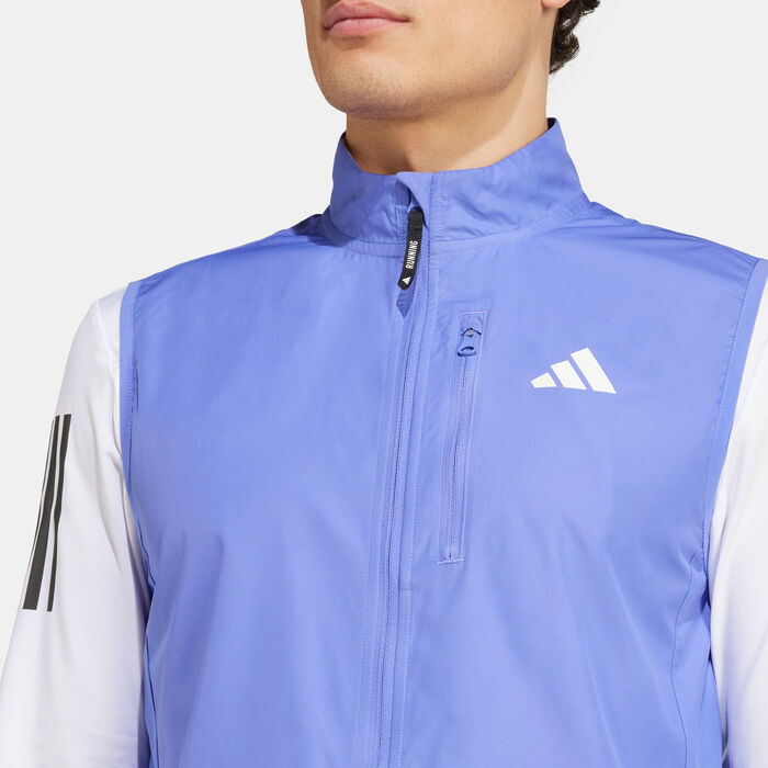 adidas Men's Own the Run Vest Blue image number 3