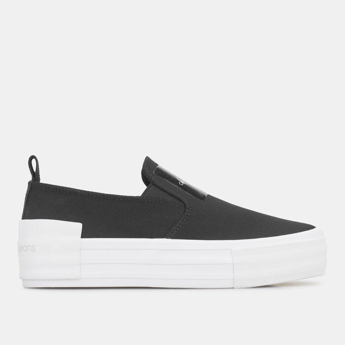 Calvin Klein Women's Bold Vulcanised Flatfrom Slip On Shoe Black Calvin Klein Women's Bold Vulcanised Flatfrom Slip On Shoe Black image number 0