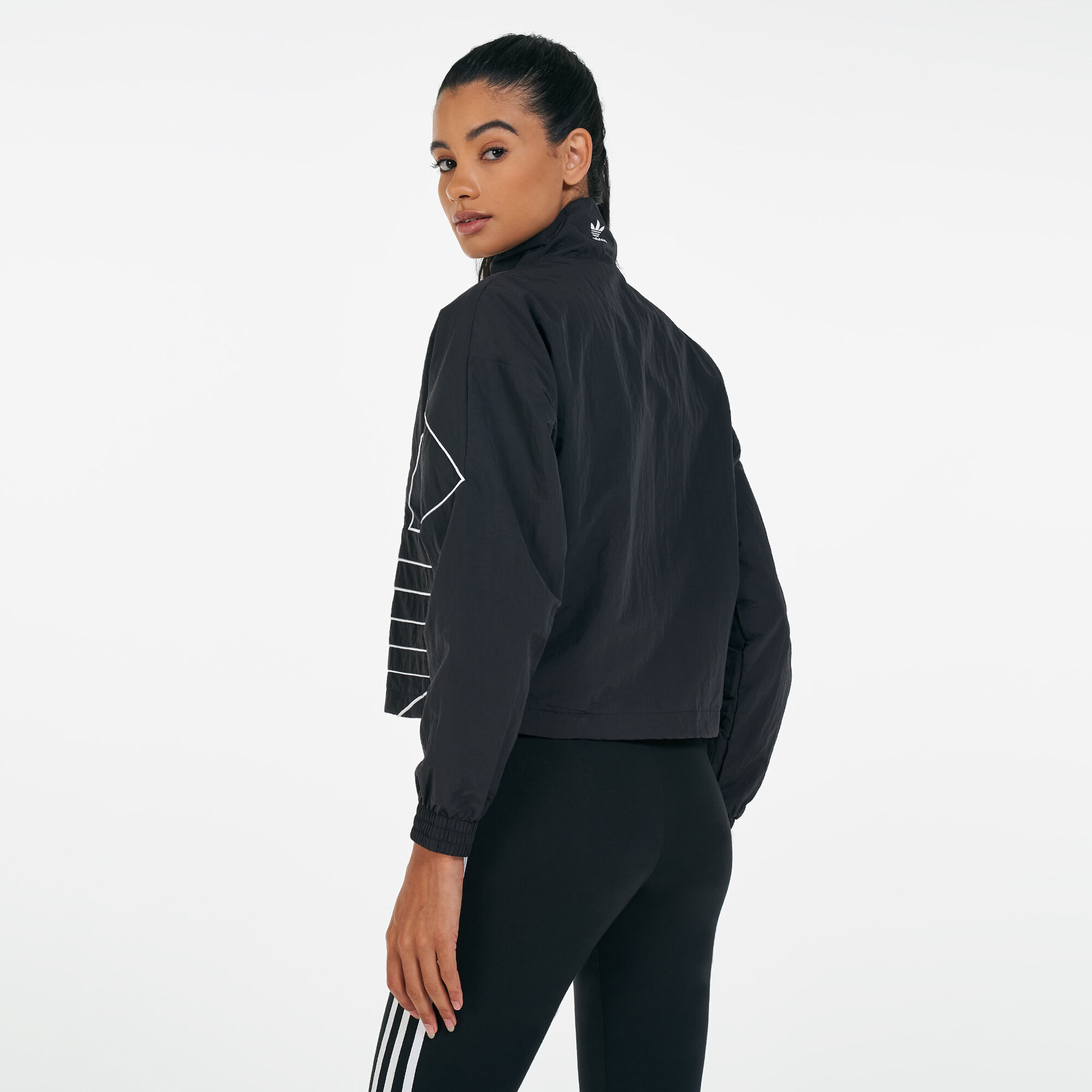 Women's adidas originals large logo track jacke on sale