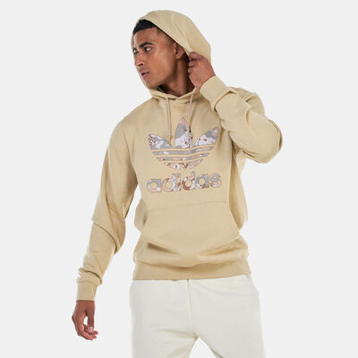 adidas Originals Men's Graphic Camo Infill Hoodie Beige
