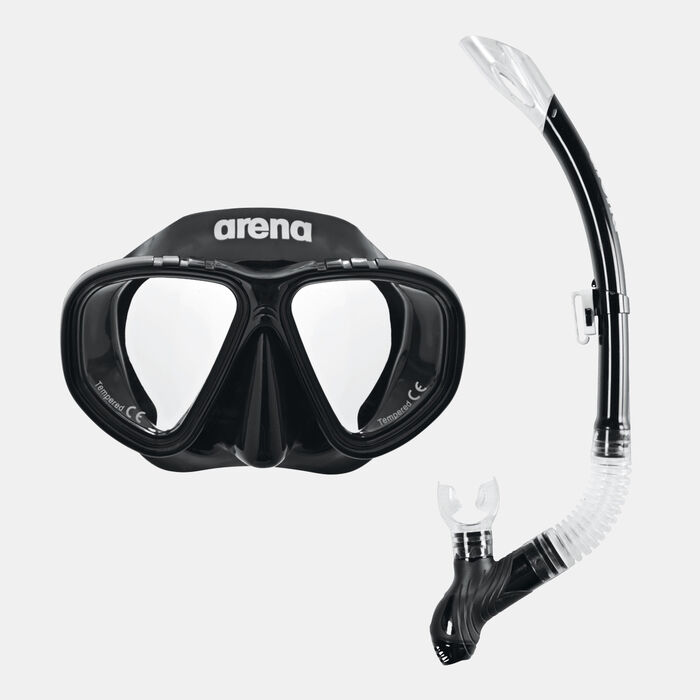 Arena Kids' Premium Snorkeling Set Black Arena Kids' Premium Snorkeling Set Black image number 0