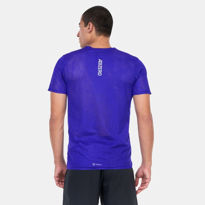 adidas Men's Adizero T-Shirt Blue adidas Men's Adizero T-Shirt Blue image number 1