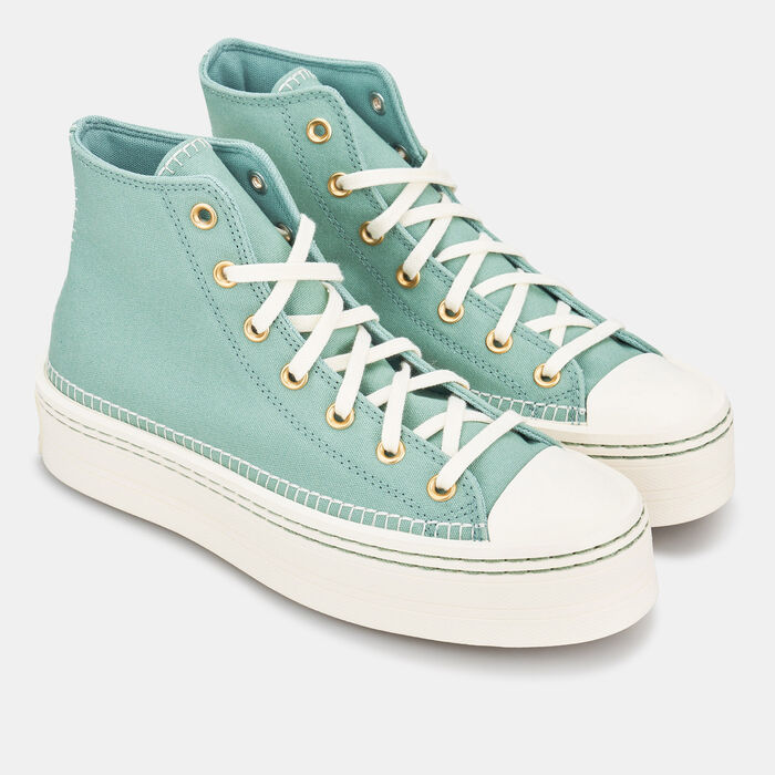 Converse Women's Chuck Taylor All Star Modern Lift Shoes Green Converse Women's Chuck Taylor All Star Modern Lift Shoes Green image number 2
