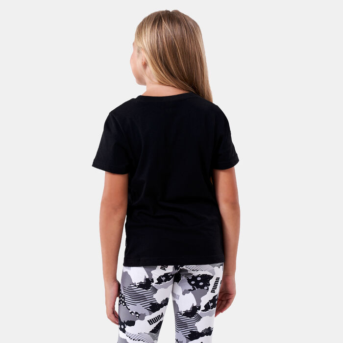 PUMA Kids' POWER Logo T-Shirt Black PUMA Kids' POWER Logo T-Shirt Black image number 1