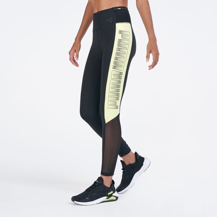 PUMA Women's Train Logo Block Leggings Black PUMA Women's Train Logo Block Leggings Black image number 0