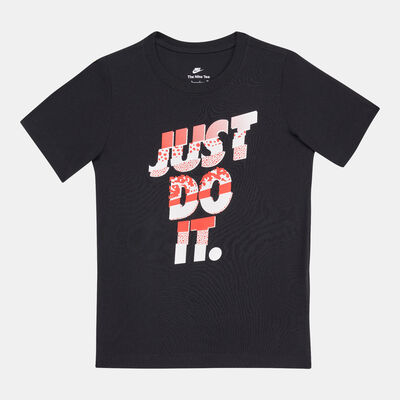 Nike Kids' Sportswear Core Brandmark T-Shirt White Nike Kids' Sportswear Core Brandmark T-Shirt White