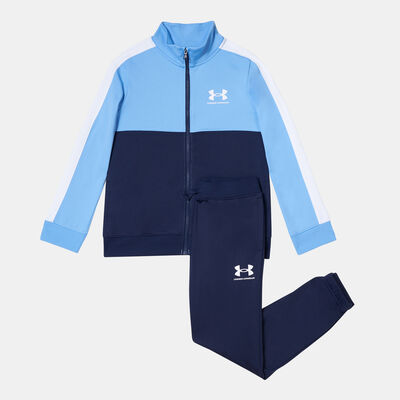 Under Armour Kids' Knit Colourblock Tracksuit Blue