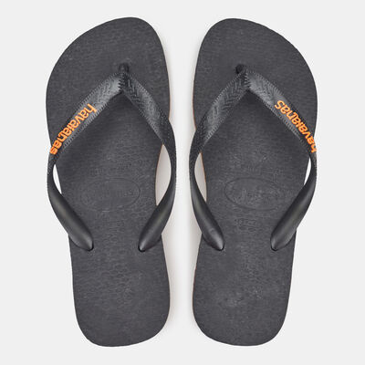 Havaianas Men's Top Logo Filete Flip Flops Black Havaianas Men's Top Logo Filete Flip Flops Black