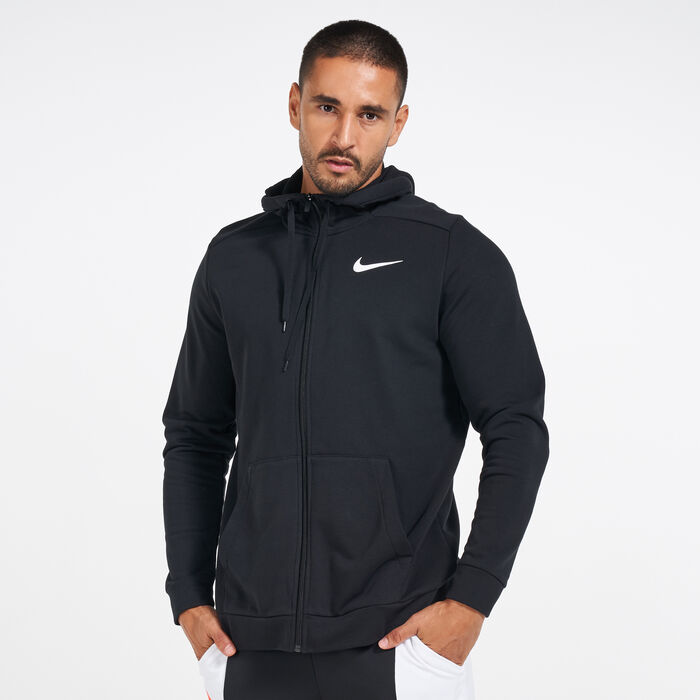Nike Men's Dry Dri-FIT Fitness Full-Zip Hoodie Black image number 0