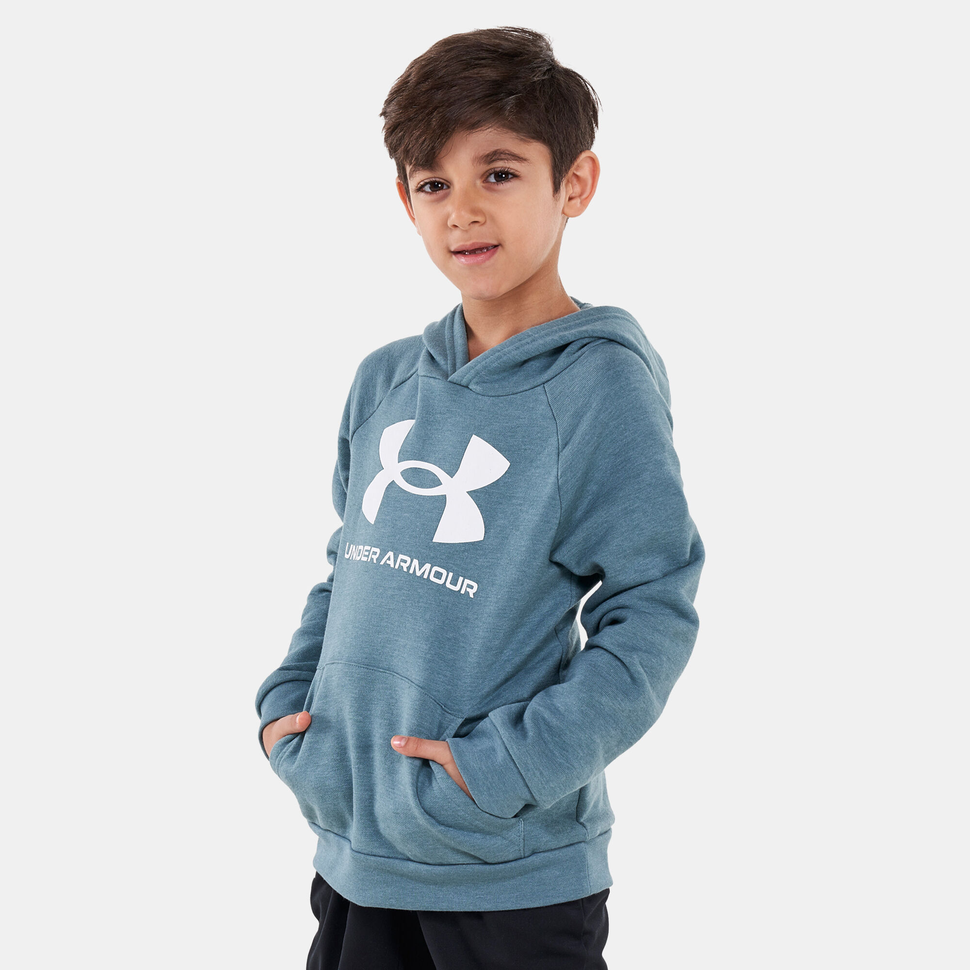 Kids UA Rival Fleece Big Logo Hoodie