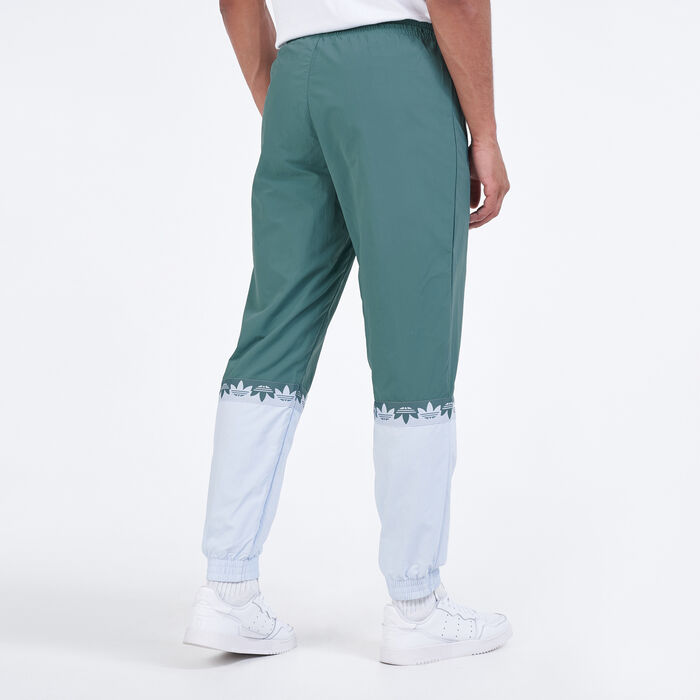 adidas Men's Adicolor Sliced Trefoil Track Pants Green adidas Men's Adicolor Sliced Trefoil Track Pants Green image number 1