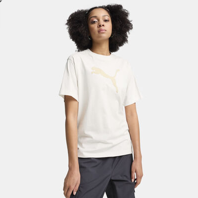 PUMA Women's HER Graphic T-Shirt Grey